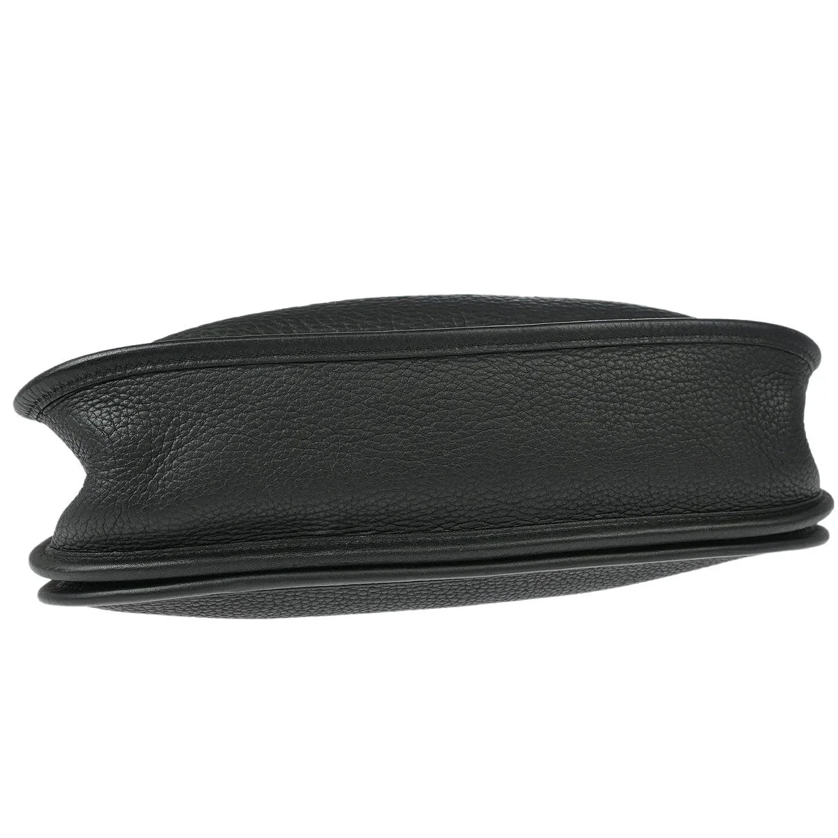 Hermes 2006 Black Taurillon Clemence Evelyne 2 PM Shoulder Bag