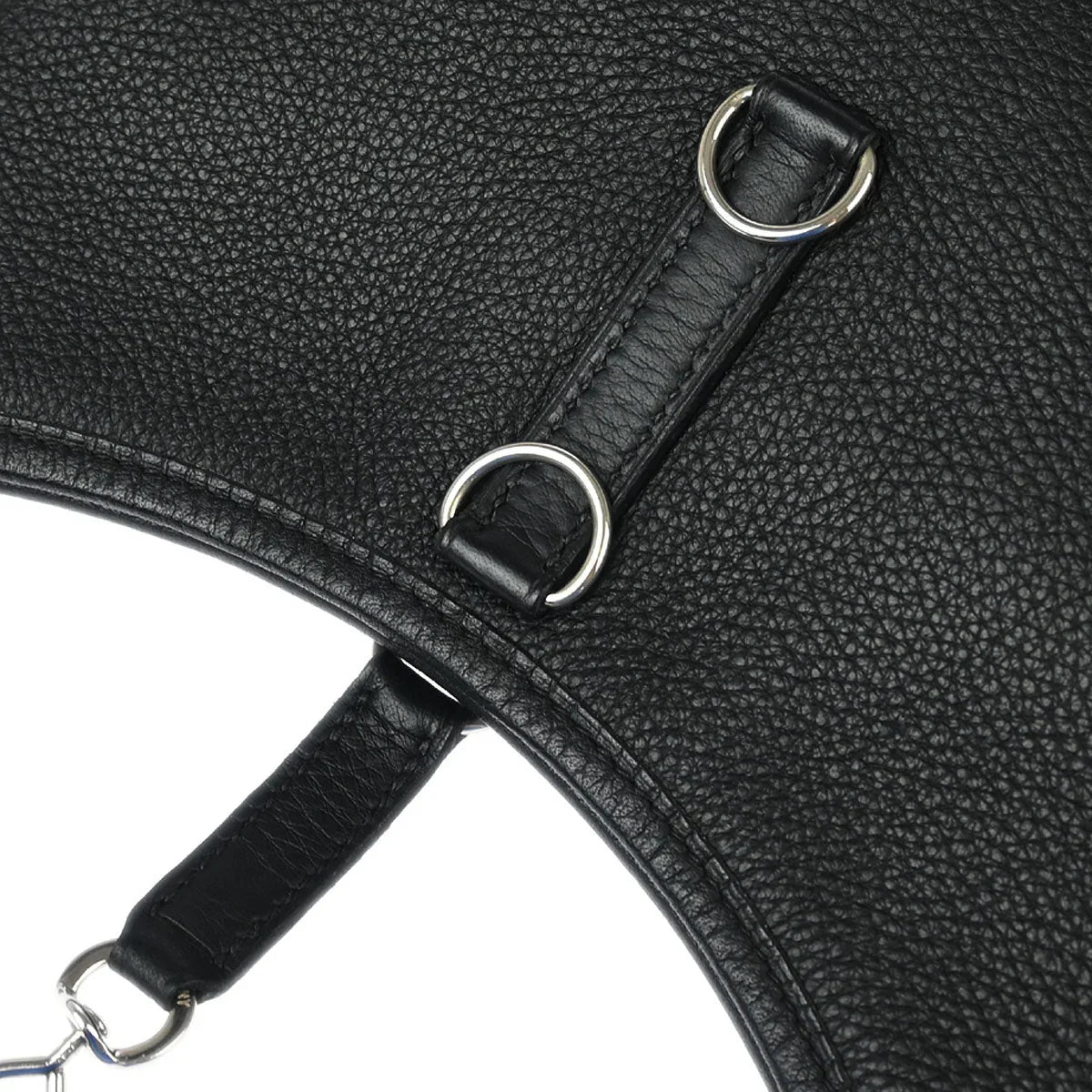 Hermes 2004 Black Taurillon Clemence Trim 31 Shoulder Bag