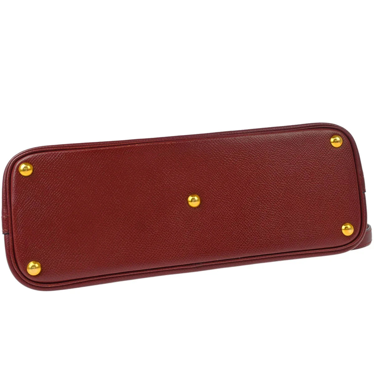 Hermes 1996 Rouge H Courchevel Bolide 27 2way Shoulder Handbag