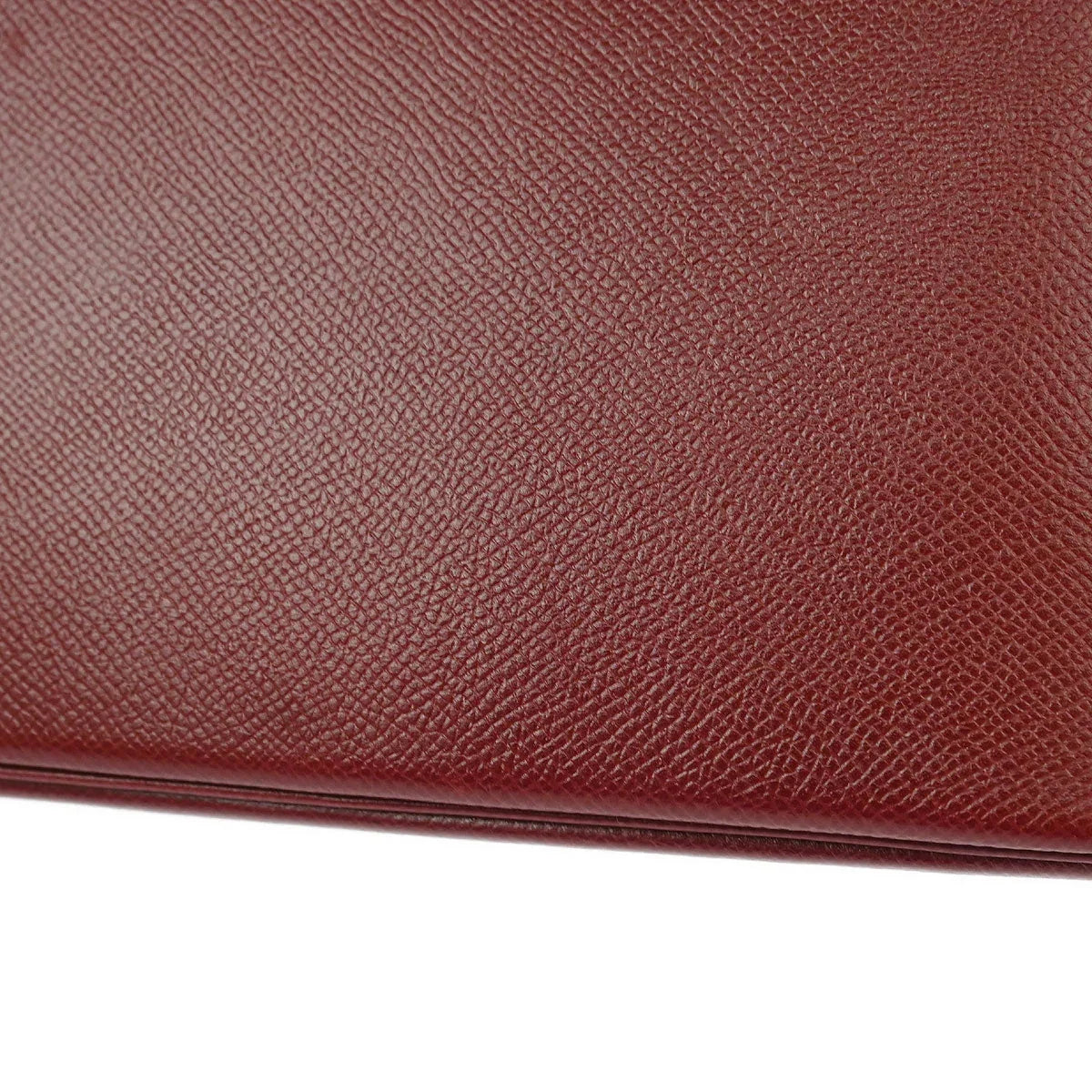 Hermes 1996 Rouge H Courchevel Bolide 27 2way Shoulder Handbag