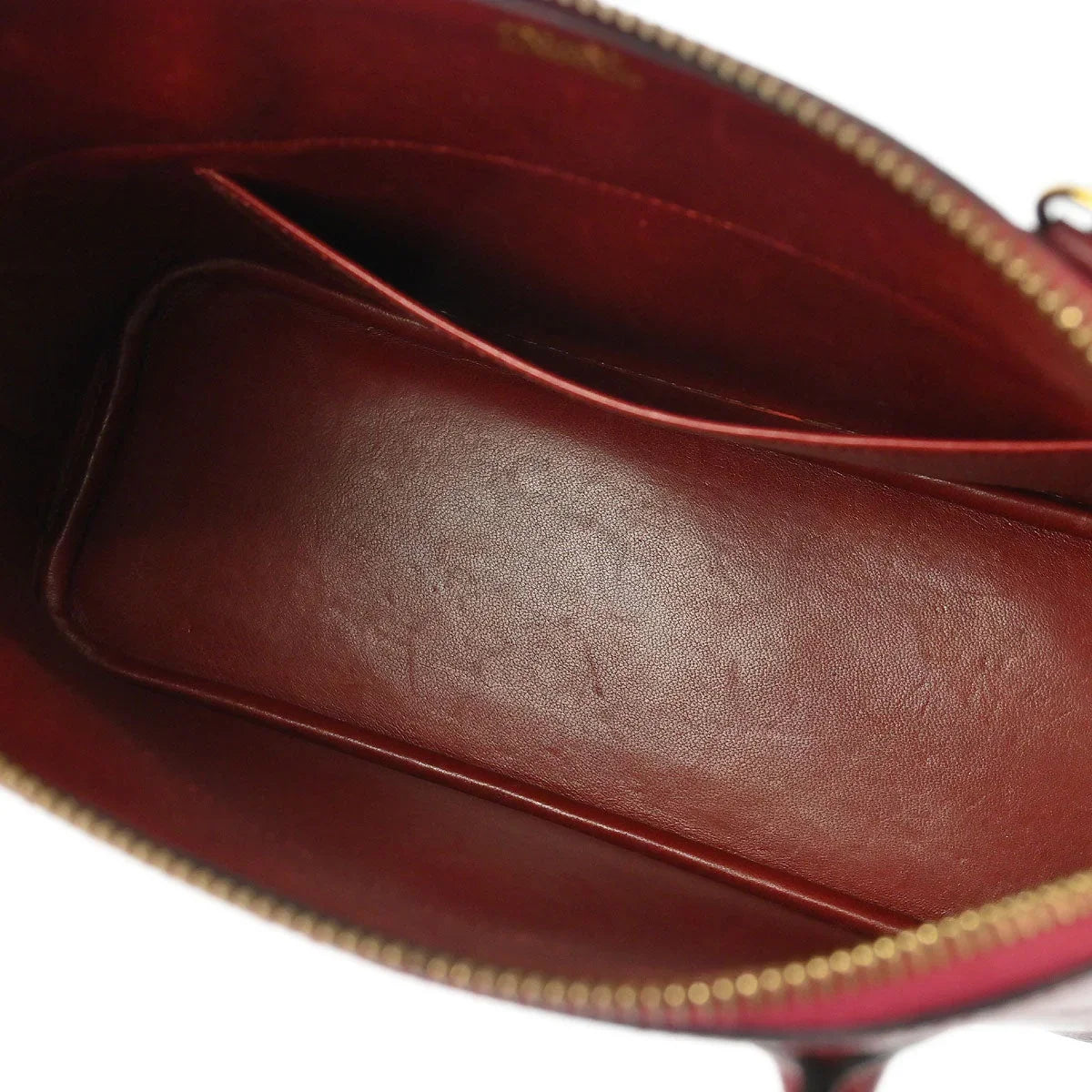 Hermes 1996 Rouge H Courchevel Bolide 27 2way Shoulder Handbag