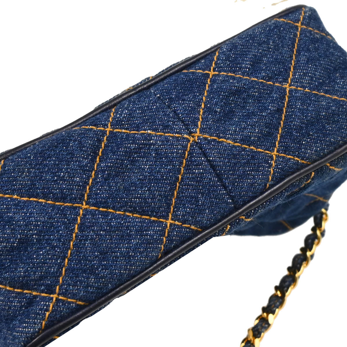 Chanel 1996-1997 Indigo Denim Camera Bag Mini Shoulder Bag
