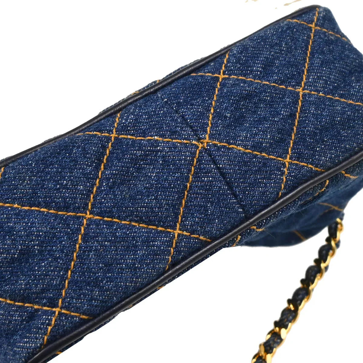 Chanel 1996-1997 Indigo Denim Camera Bag Mini Shoulder Bag