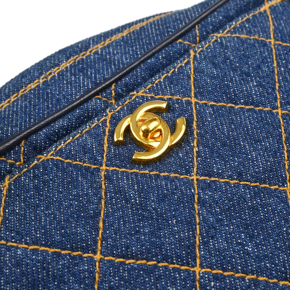 Chanel 1996-1997 Indigo Denim Camera Bag Mini Shoulder Bag