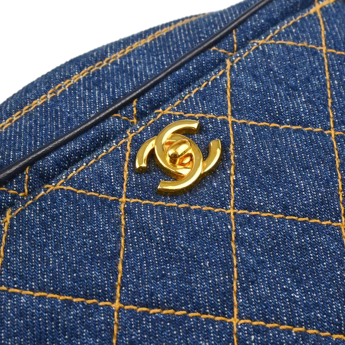 Chanel 1996-1997 Indigo Denim Camera Bag Mini Shoulder Bag