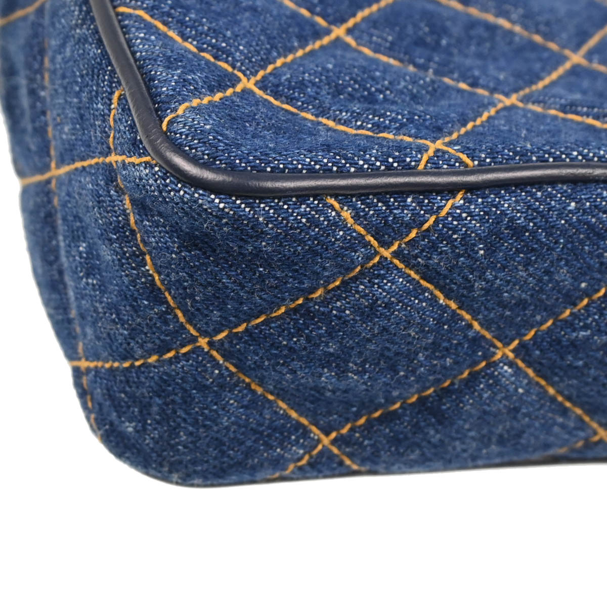 Chanel 1996-1997 Indigo Denim Camera Bag Mini Shoulder Bag