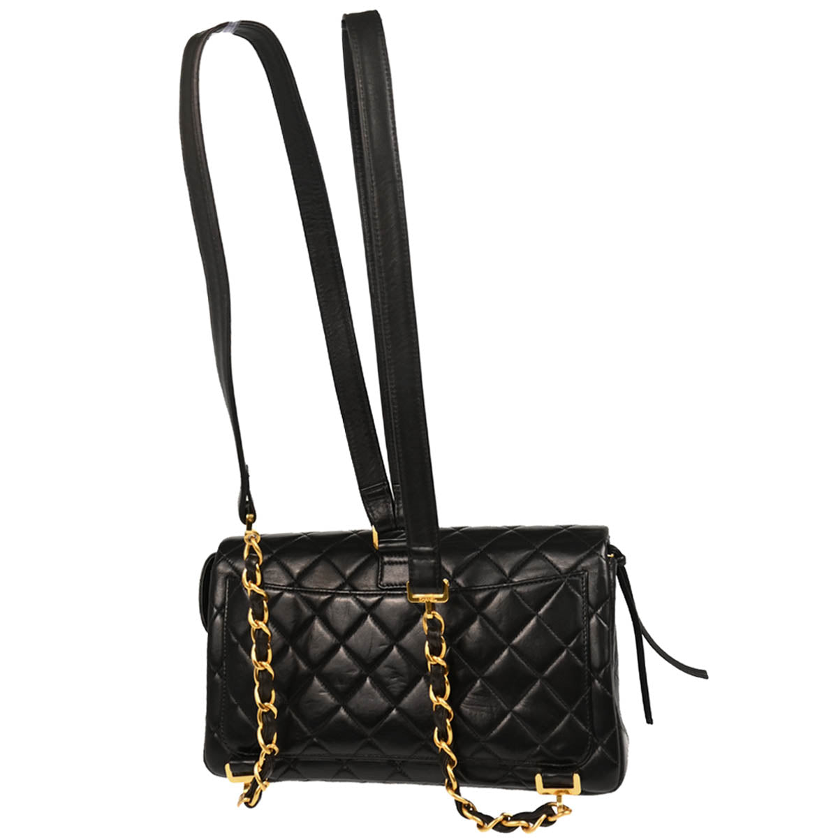 Chanel 1994-1996 Black Lambskin Backpack
