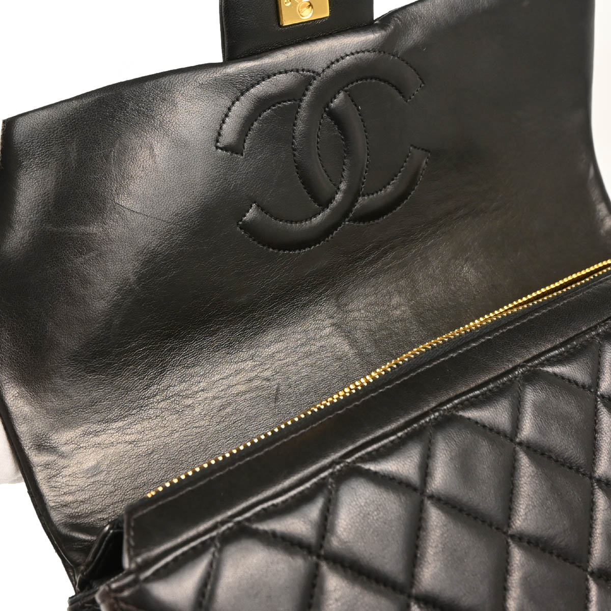Chanel 1994-1996 Black Lambskin Backpack