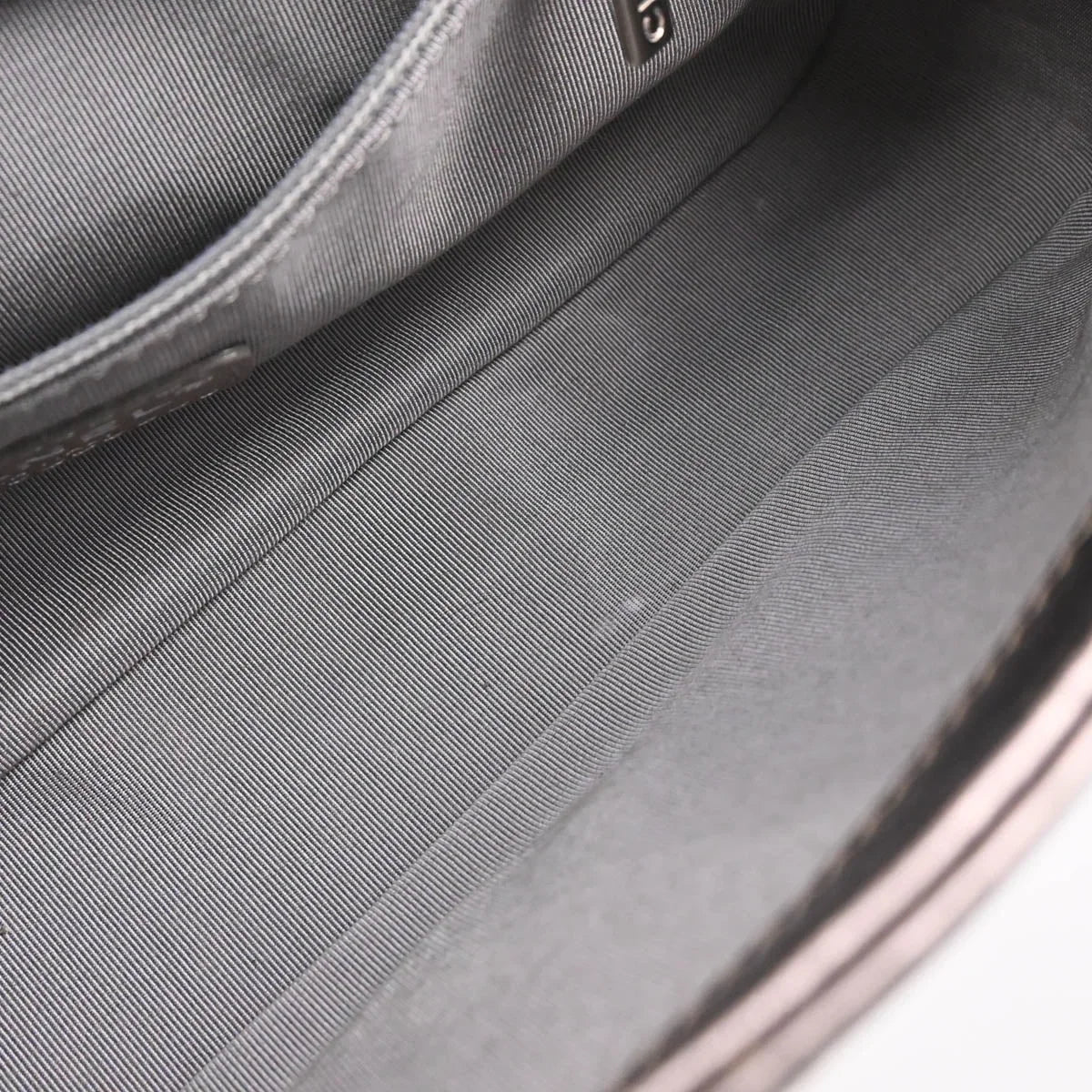 Chanel 2008-2009 Metallic Silver Calfskin Luxury Handbag