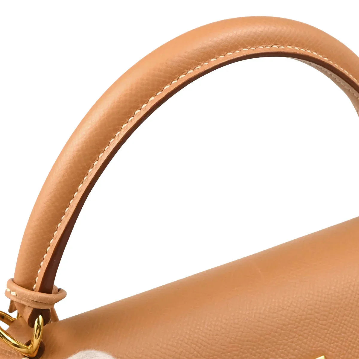 Hermes 2000 Natural Courchevel Kelly 32 Retourne 2way Shoulder Handbag