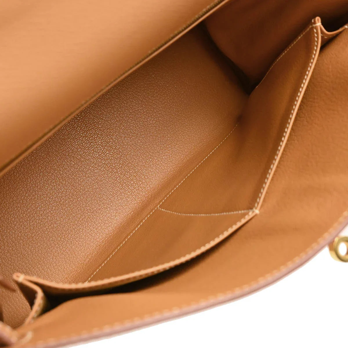 Hermes 2000 Natural Courchevel Kelly 32 Retourne 2way Shoulder Handbag