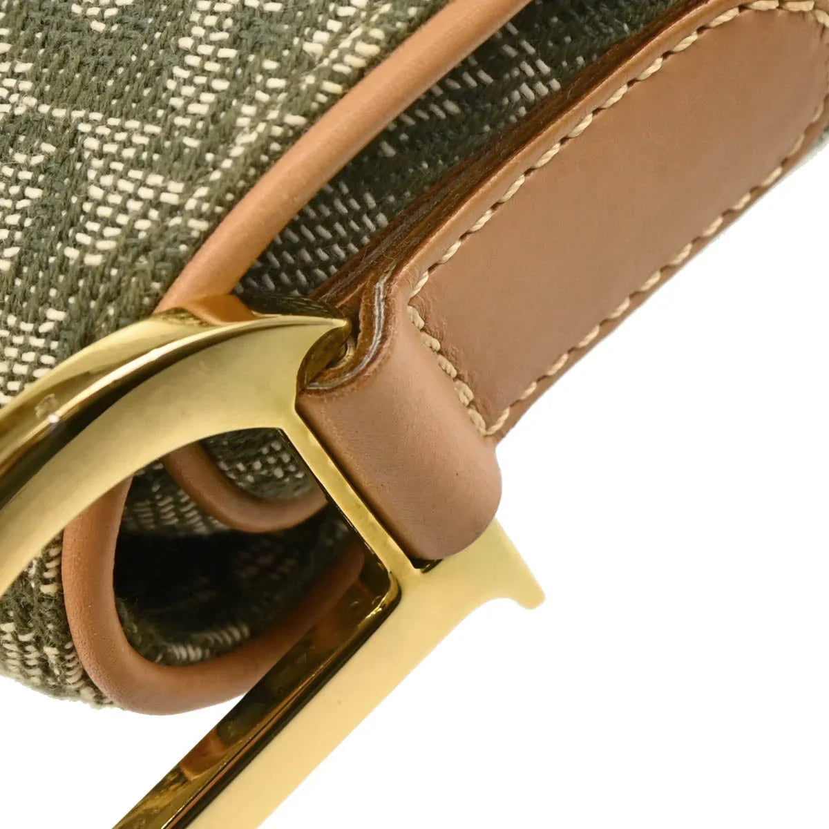 Christian Dior Green Trotter Saddle Handbag
