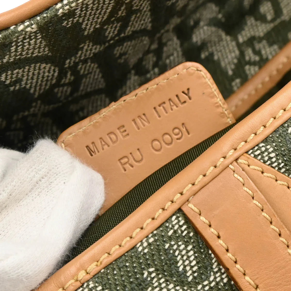 Christian Dior Green Trotter Saddle Handbag
