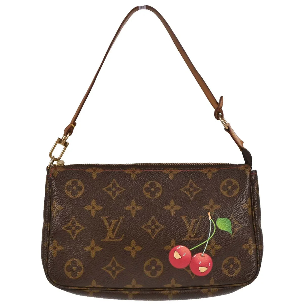 Louis Vuitton 2004 Monogram Cherry Pochette Accessoires Handbag M95008