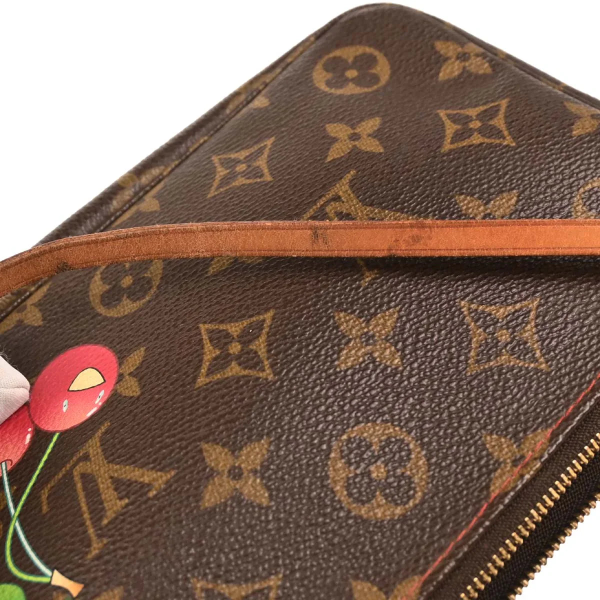 Louis Vuitton 2004 Monogram Cherry Pochette Accessoires Handbag M95008