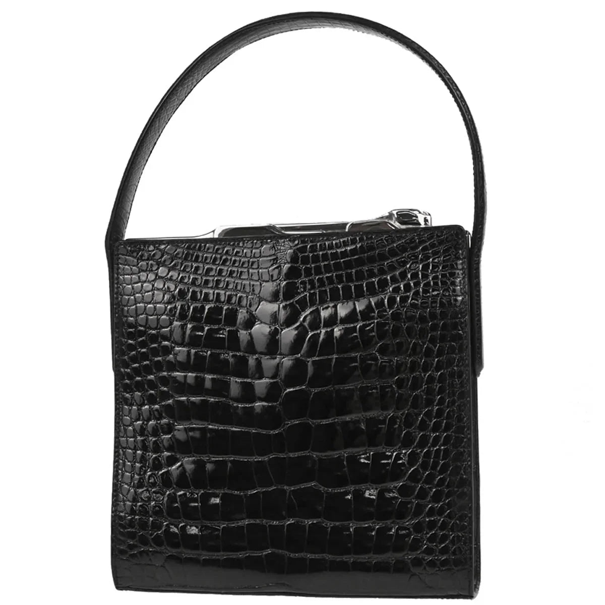 Cartier * Black Crocodile Handbag