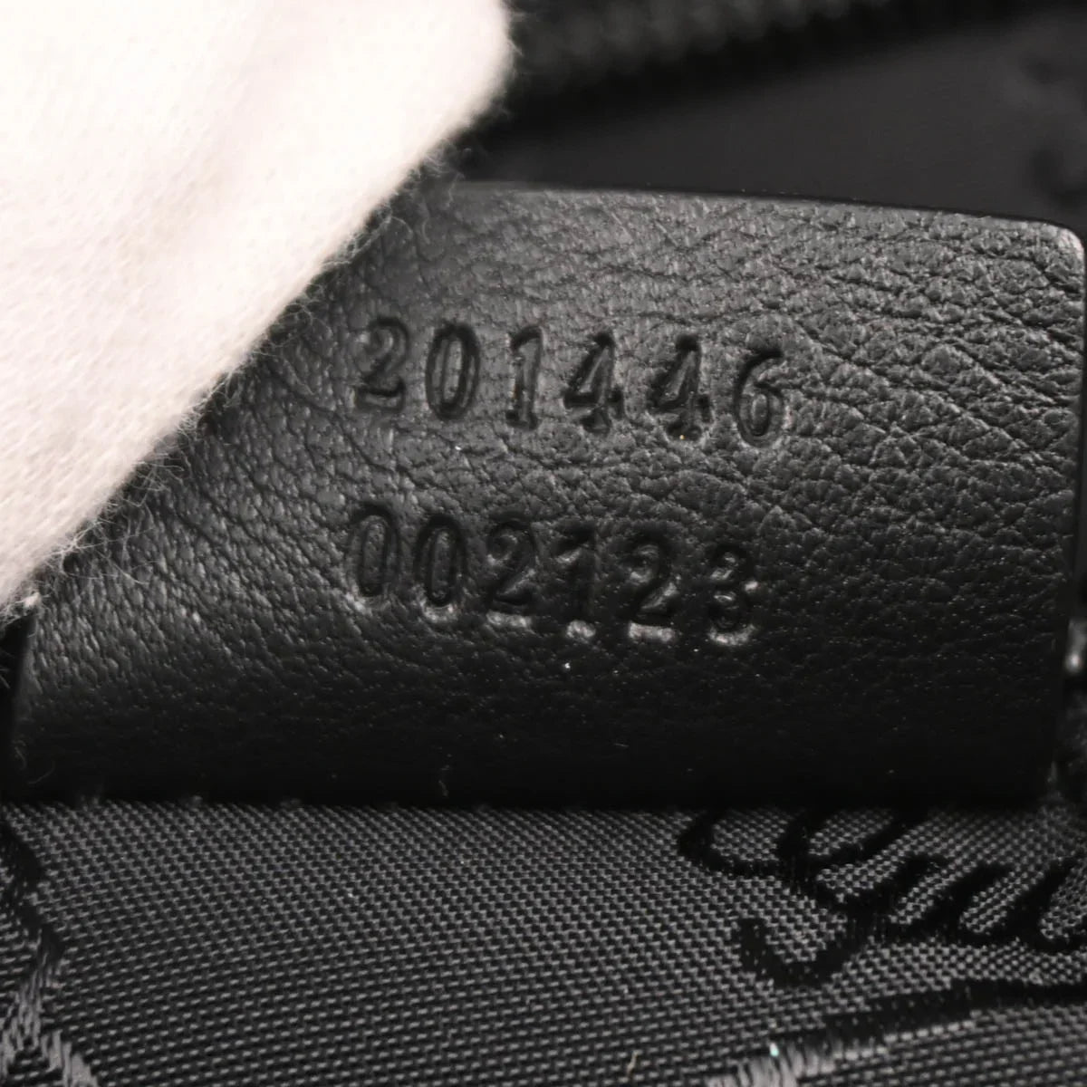 Gucci Black Leather GG Imprime Shoulder Bag