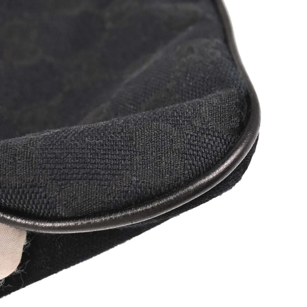 Gucci Black Canvas GG Interlocking Hobo Handbag