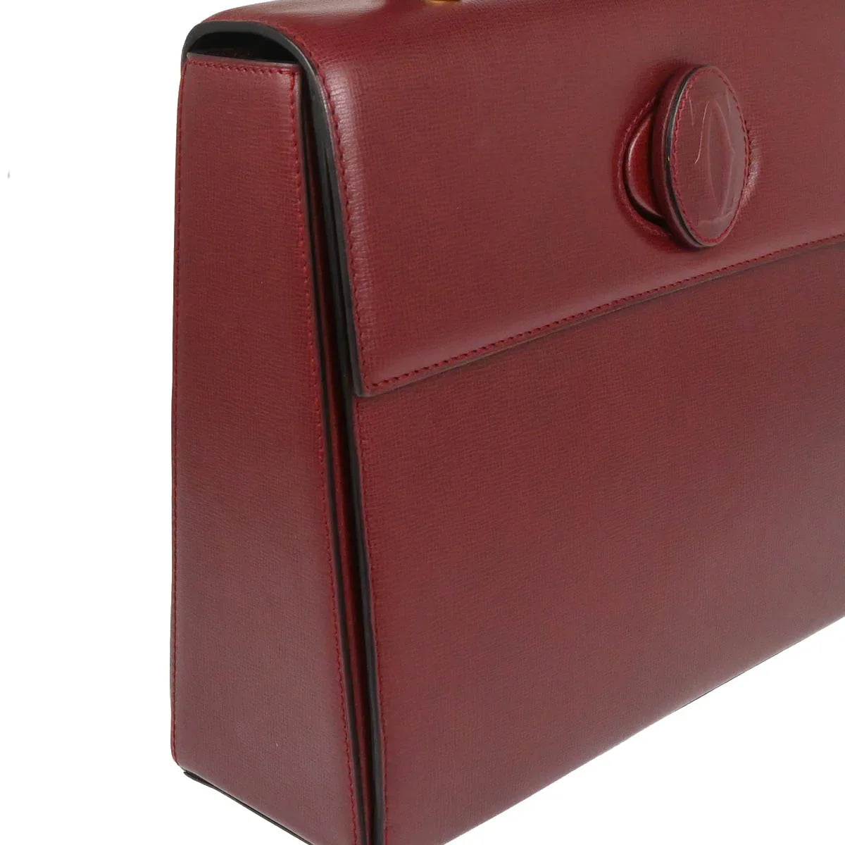 Cartier Bordeaux Leather Must de Cartier Handbag