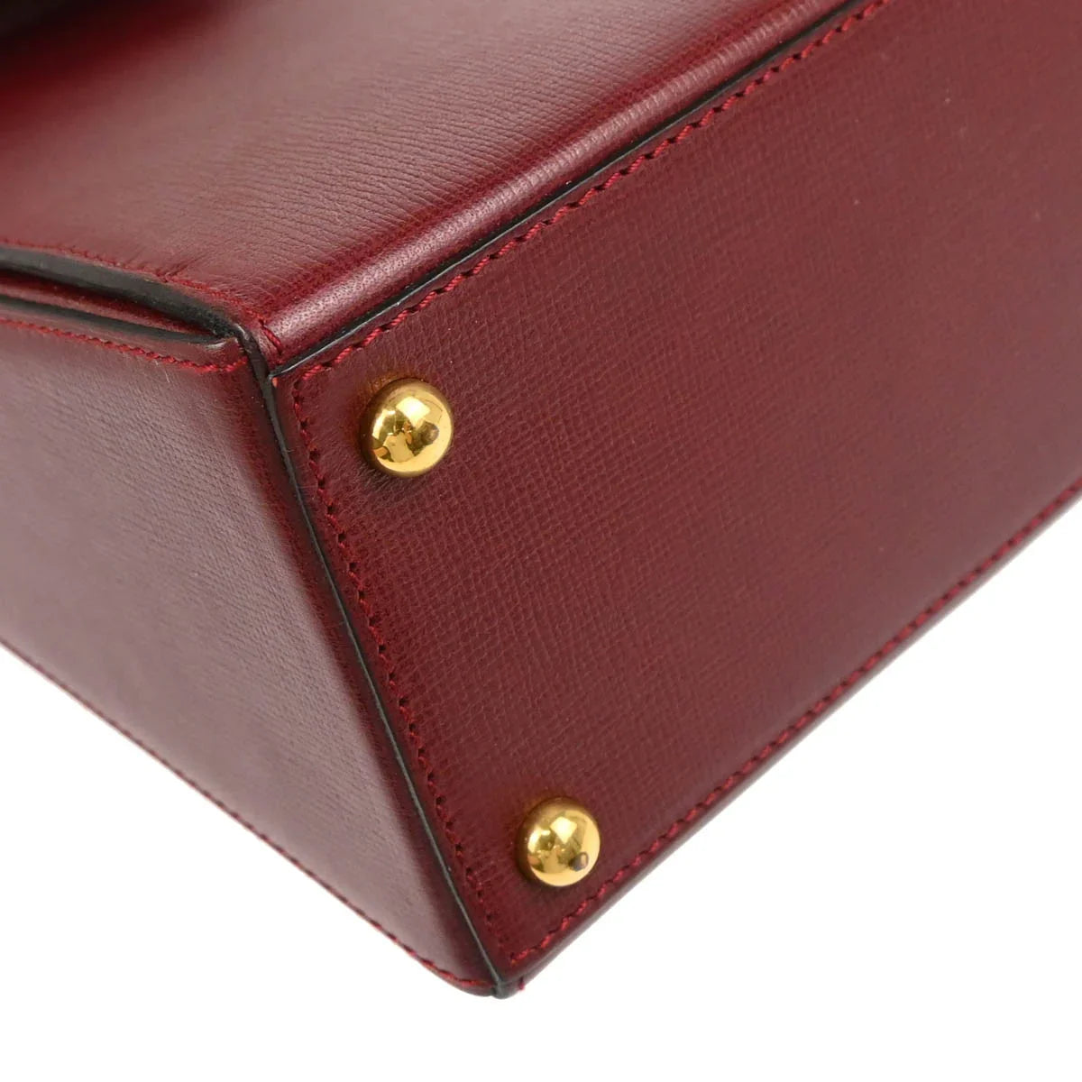 Cartier Bordeaux Leather Must de Cartier Handbag