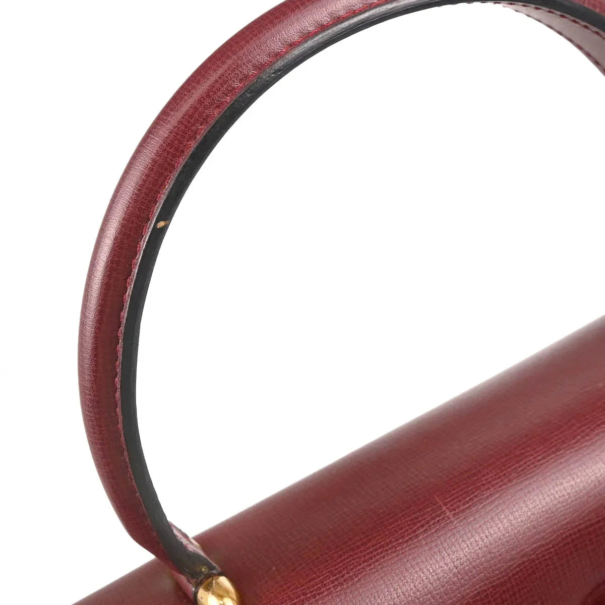 Cartier Bordeaux Leather Must de Cartier Handbag