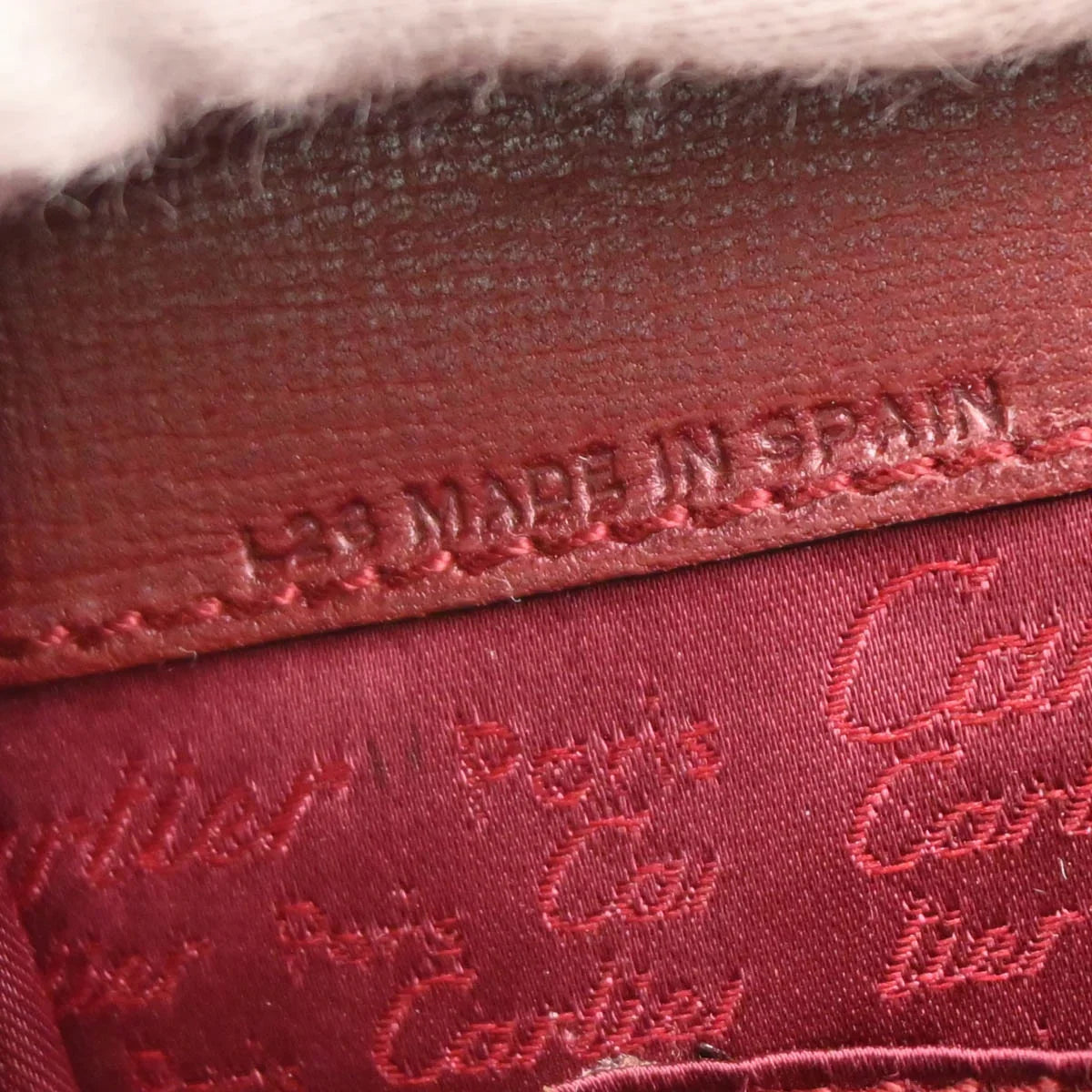 Cartier Bordeaux Leather Must de Cartier Handbag