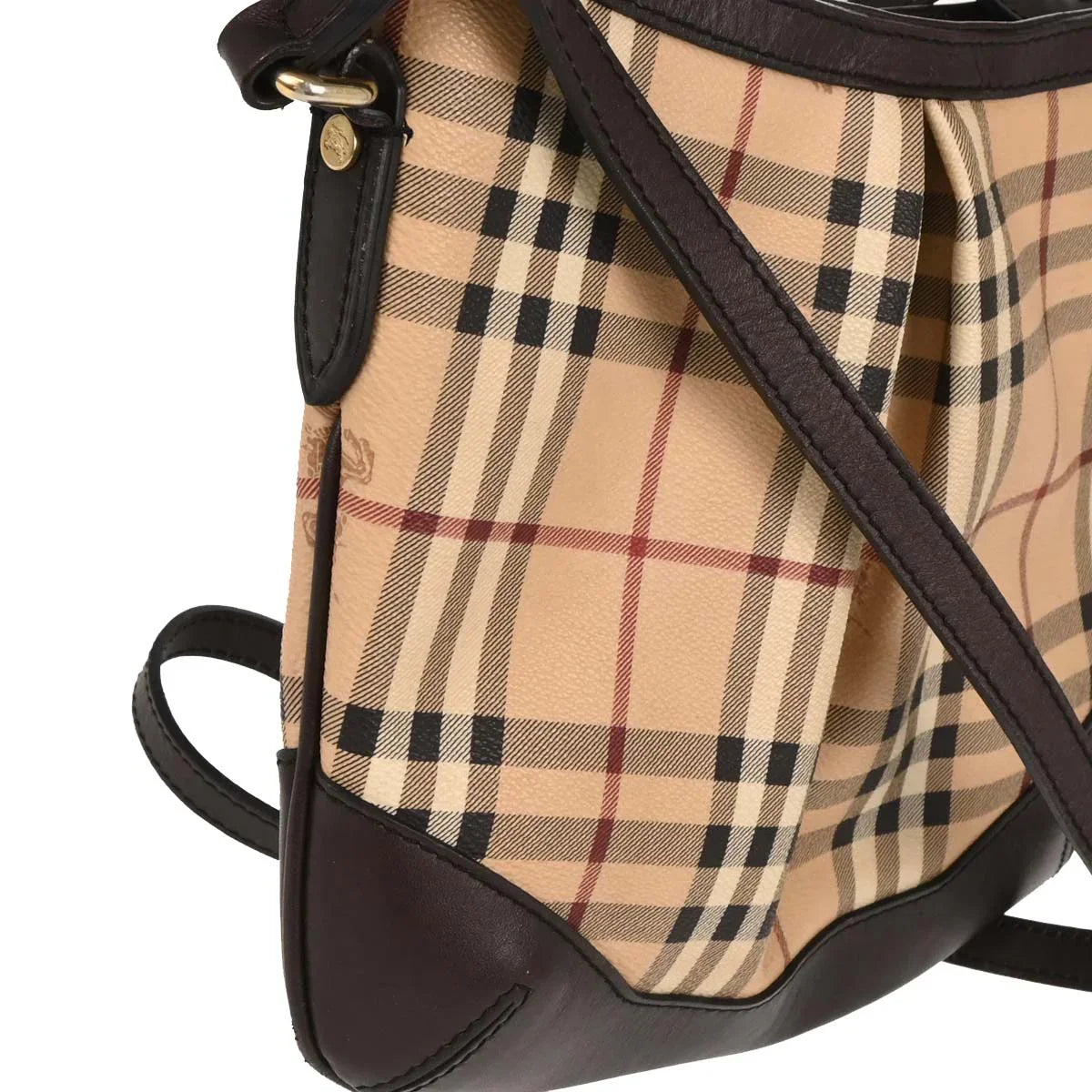 Burberry Beige House Check Shoulder Bag