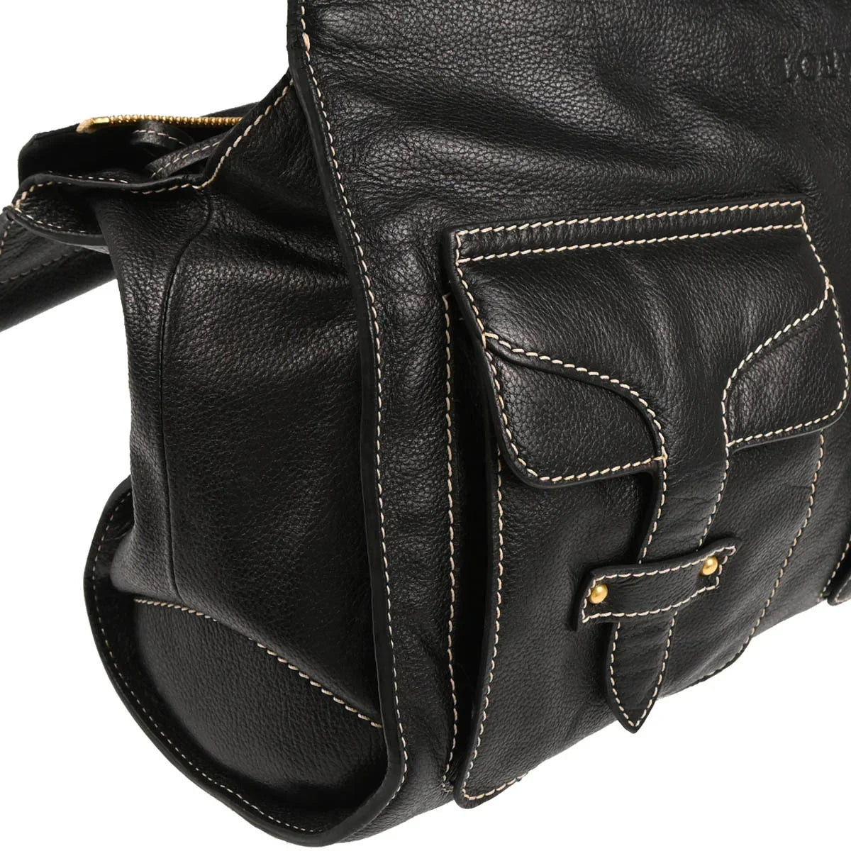 Loewe Black Leather Handbag