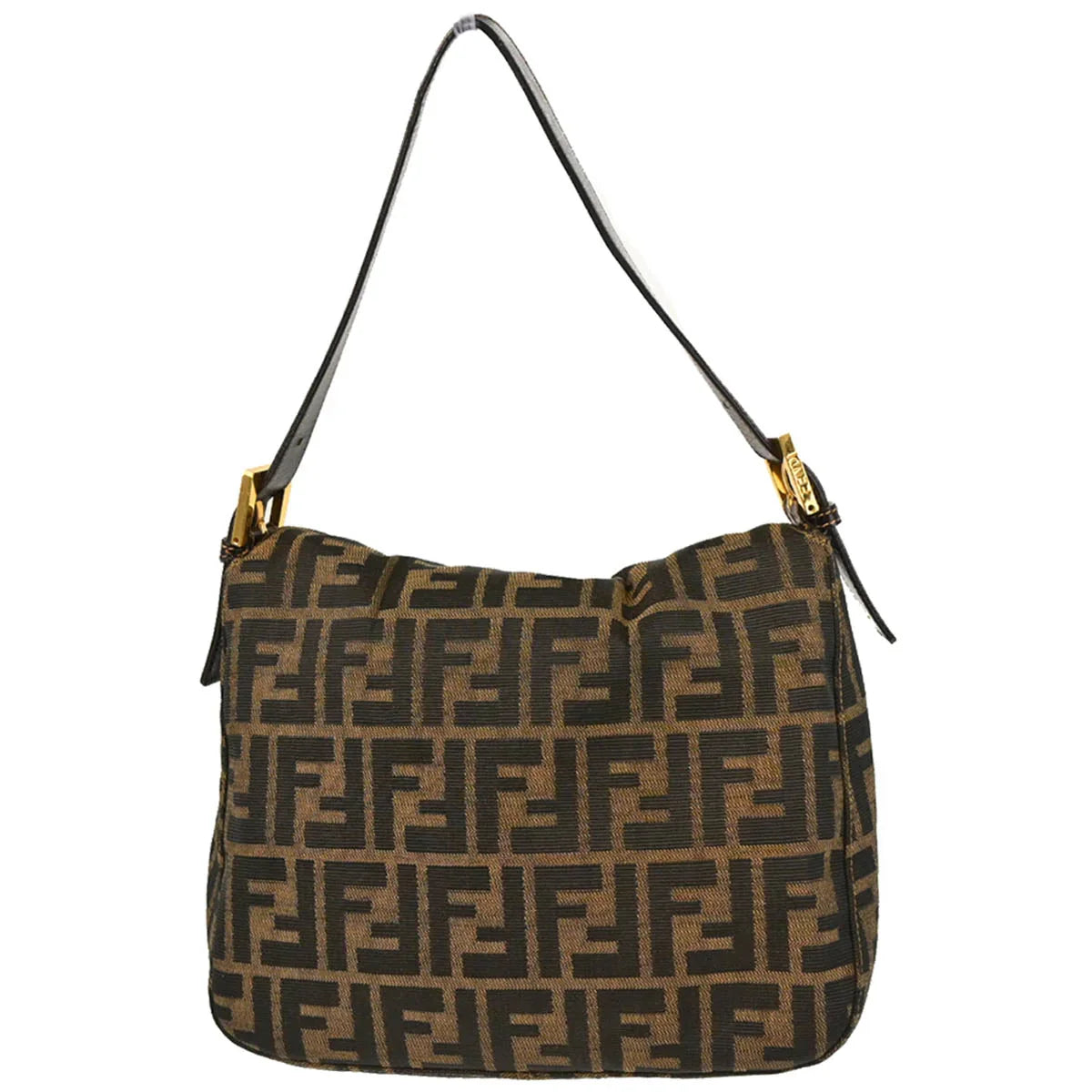 Fendi 1990s Brown Canvas Zucca Handbag