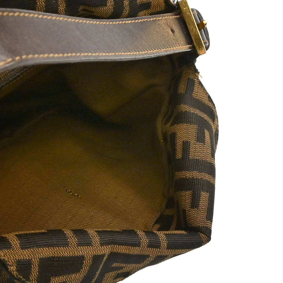 Fendi 1990s Brown Canvas Zucca Handbag