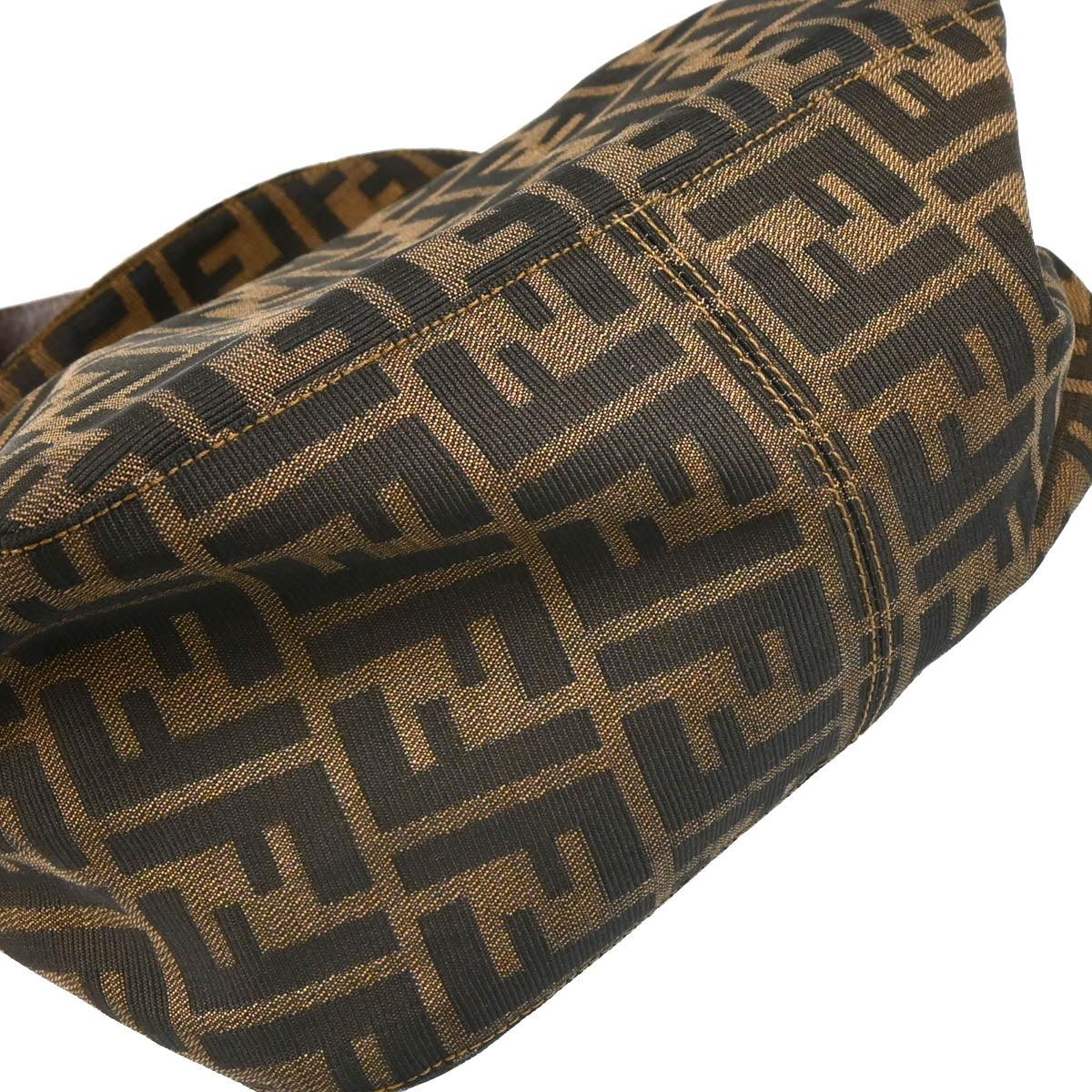 Fendi 1990s Brown Canvas Zucca Handbag