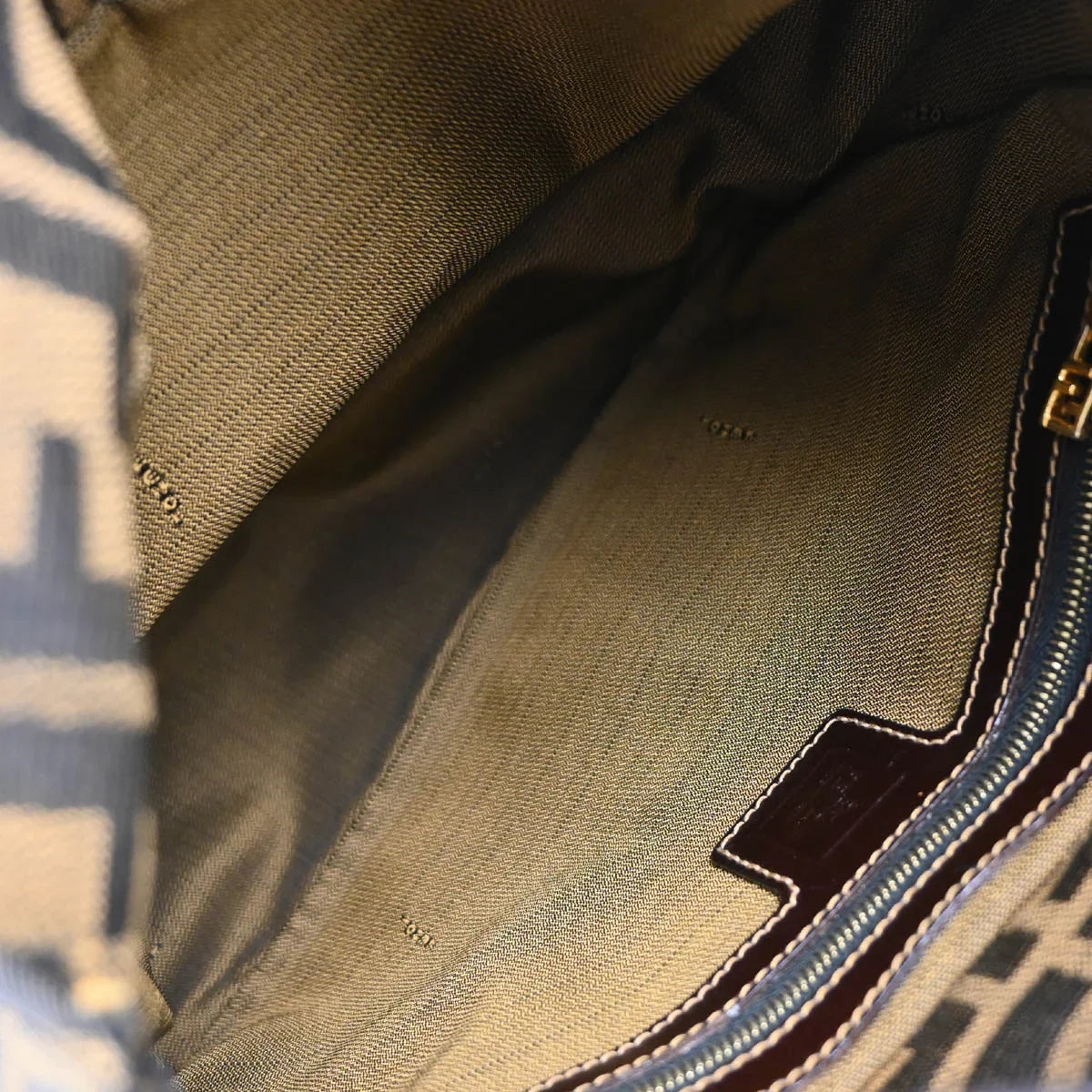 Fendi 1990s Brown Canvas Zucca Handbag