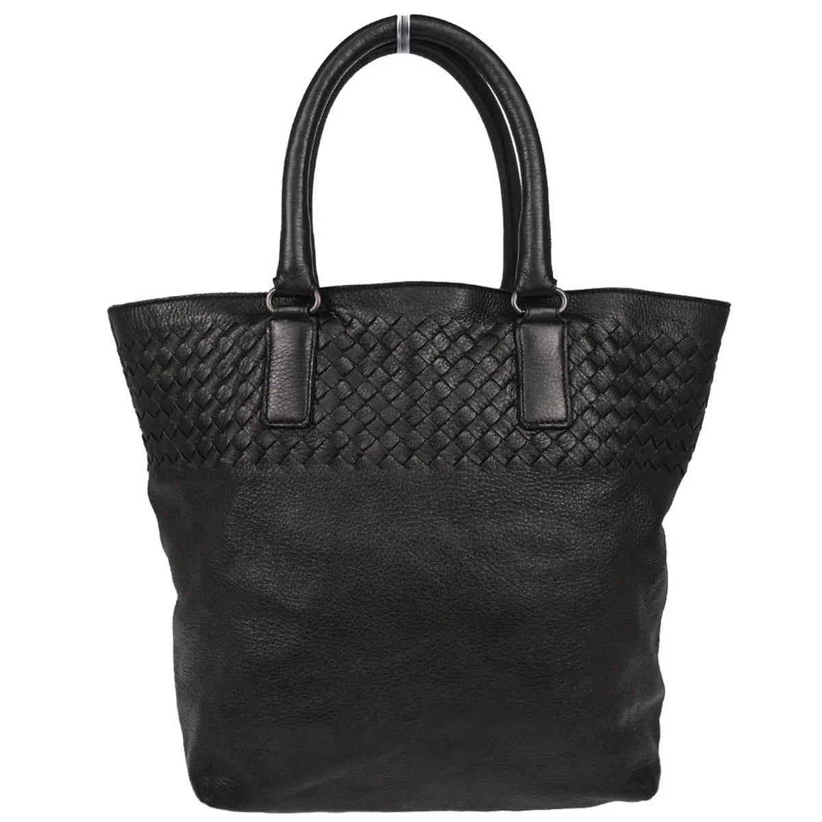 Bottega Veneta Black Intrecciato Tote Handbag