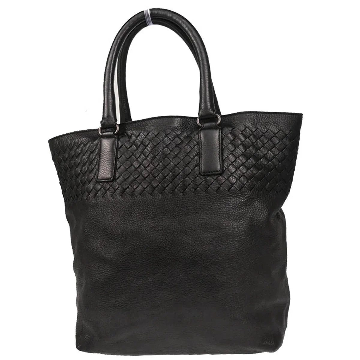 Bottega Veneta Black Intrecciato Tote Handbag
