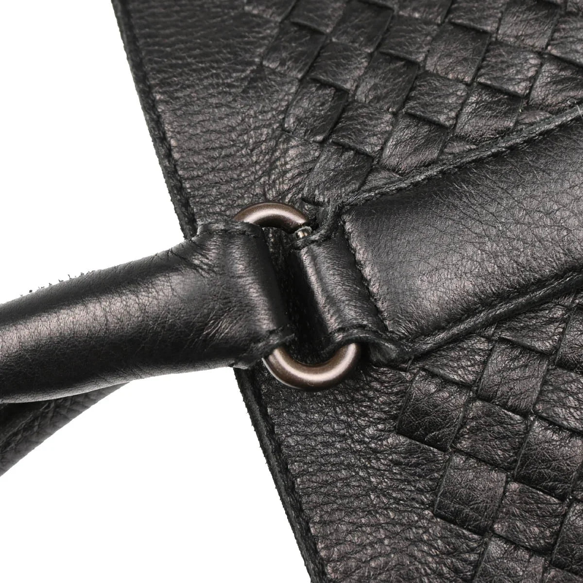 Bottega Veneta Black Intrecciato Tote Handbag