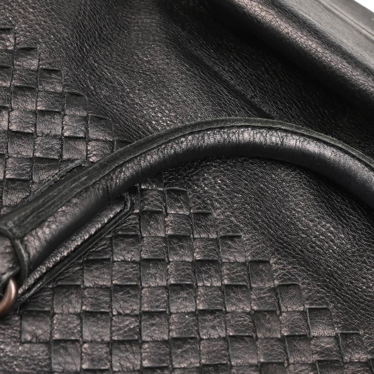 Bottega Veneta Black Intrecciato Tote Handbag