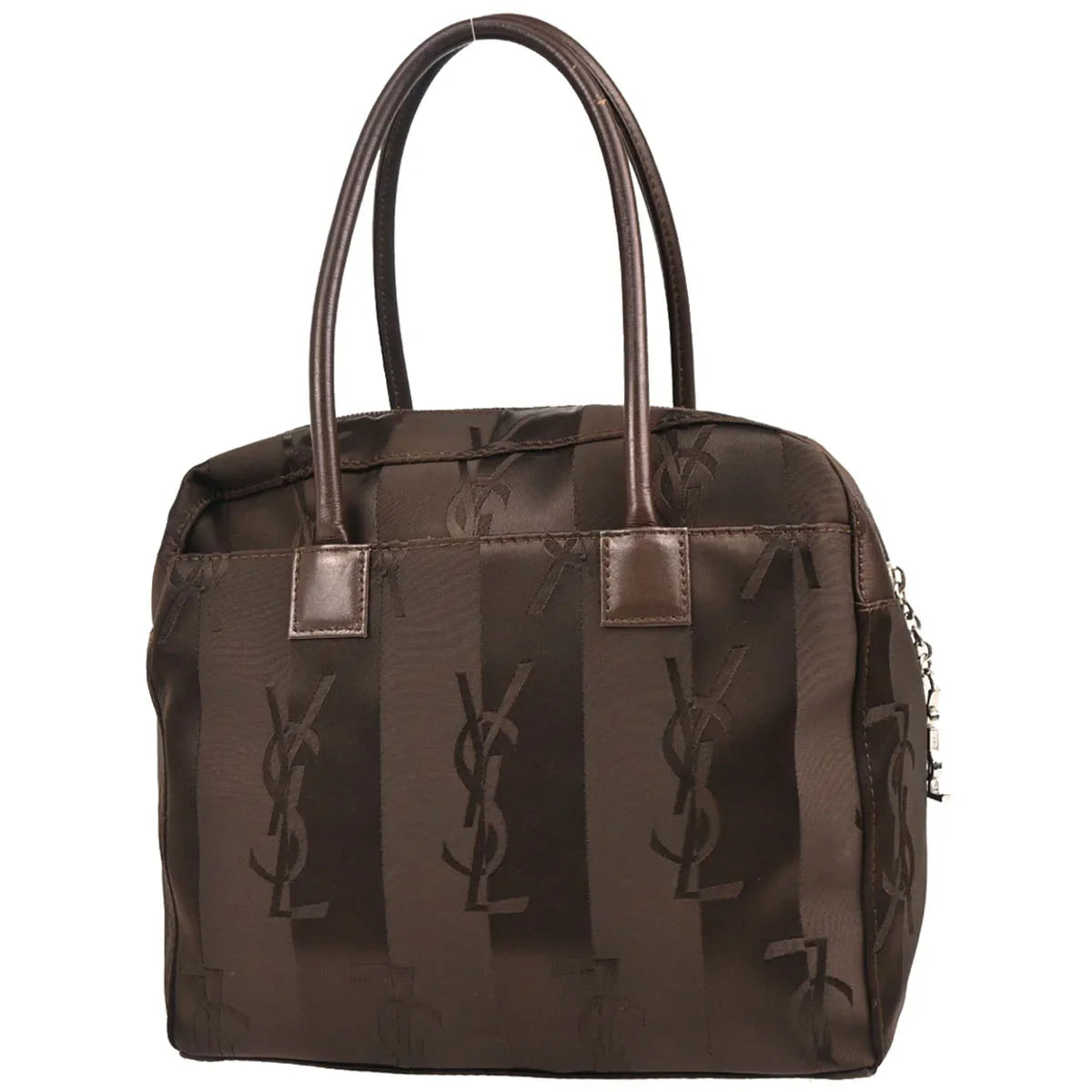 Yves Saint Laurent Brown Nylon Handbag