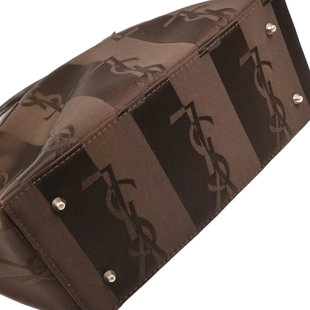 Yves Saint Laurent Brown Nylon Handbag