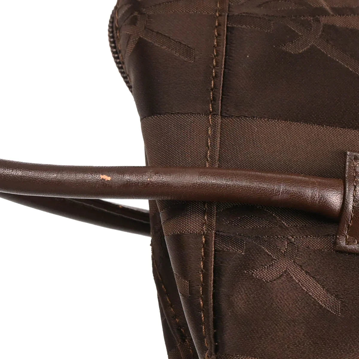 Yves Saint Laurent Brown Nylon Handbag