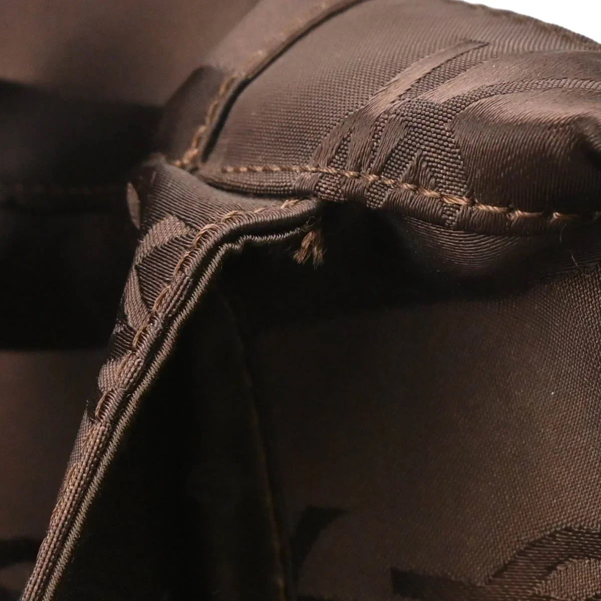 Yves Saint Laurent Brown Nylon Handbag
