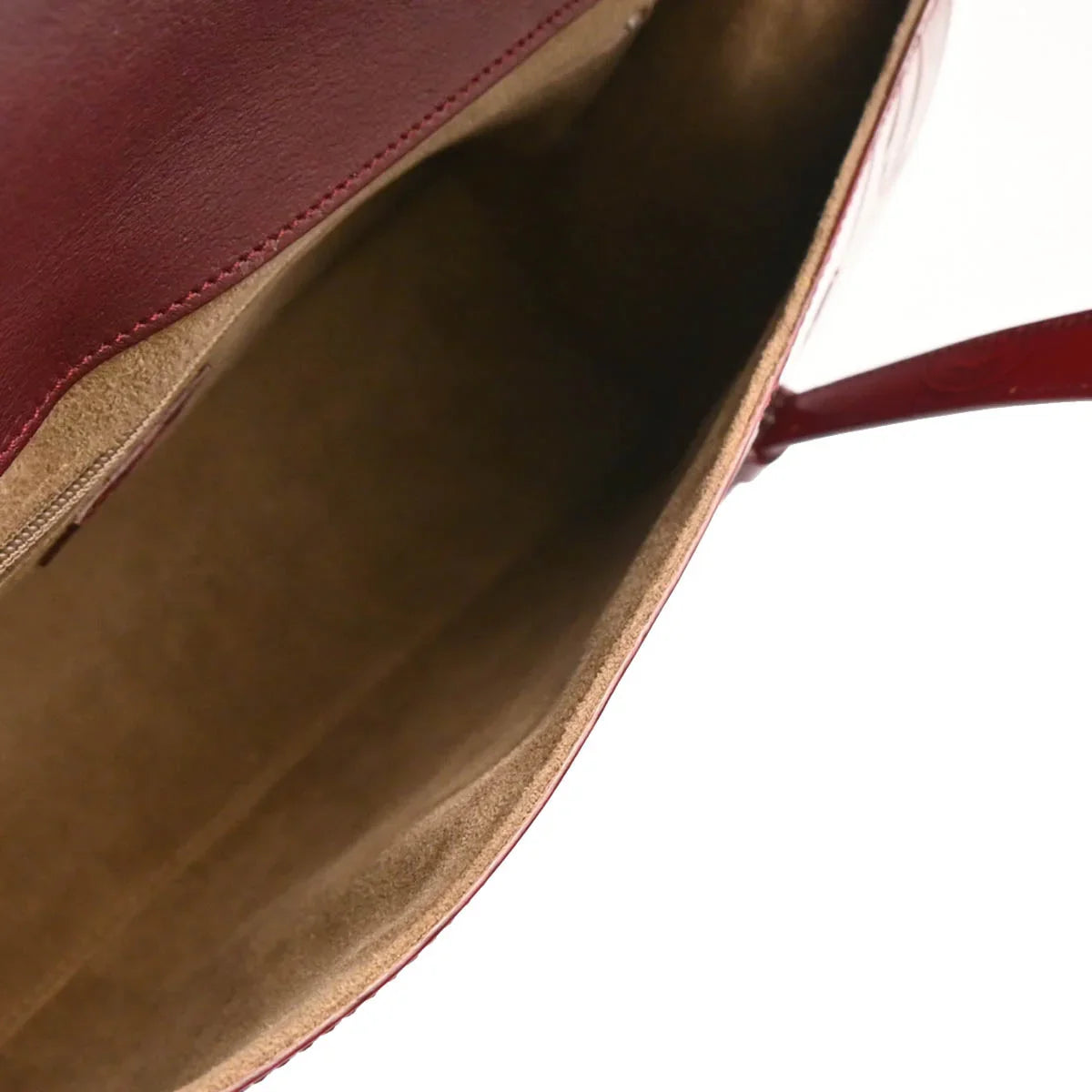 Cartier Bordeaux Patent Leather Happy Birthday Handbag
