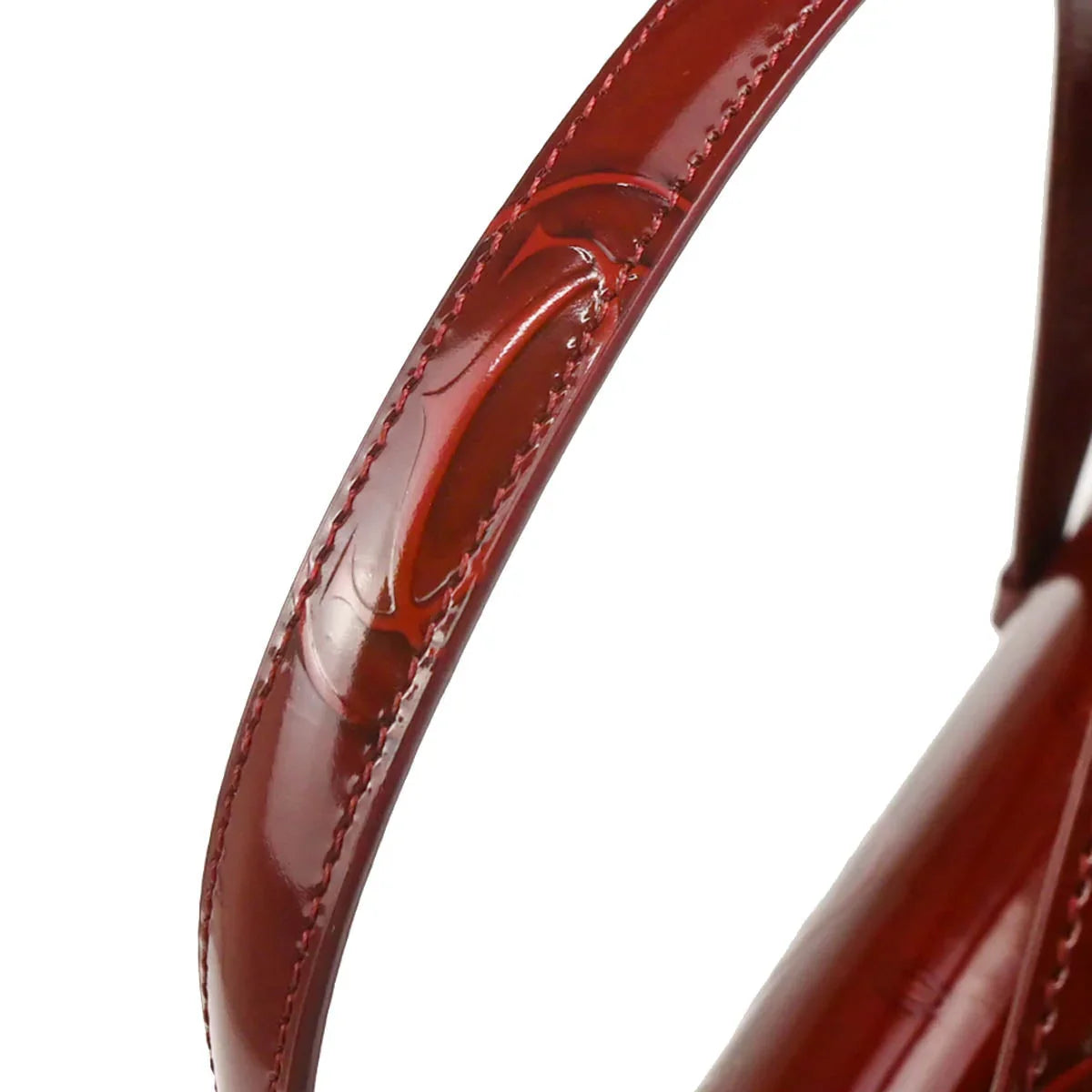 Cartier Bordeaux Patent Leather Happy Birthday Handbag