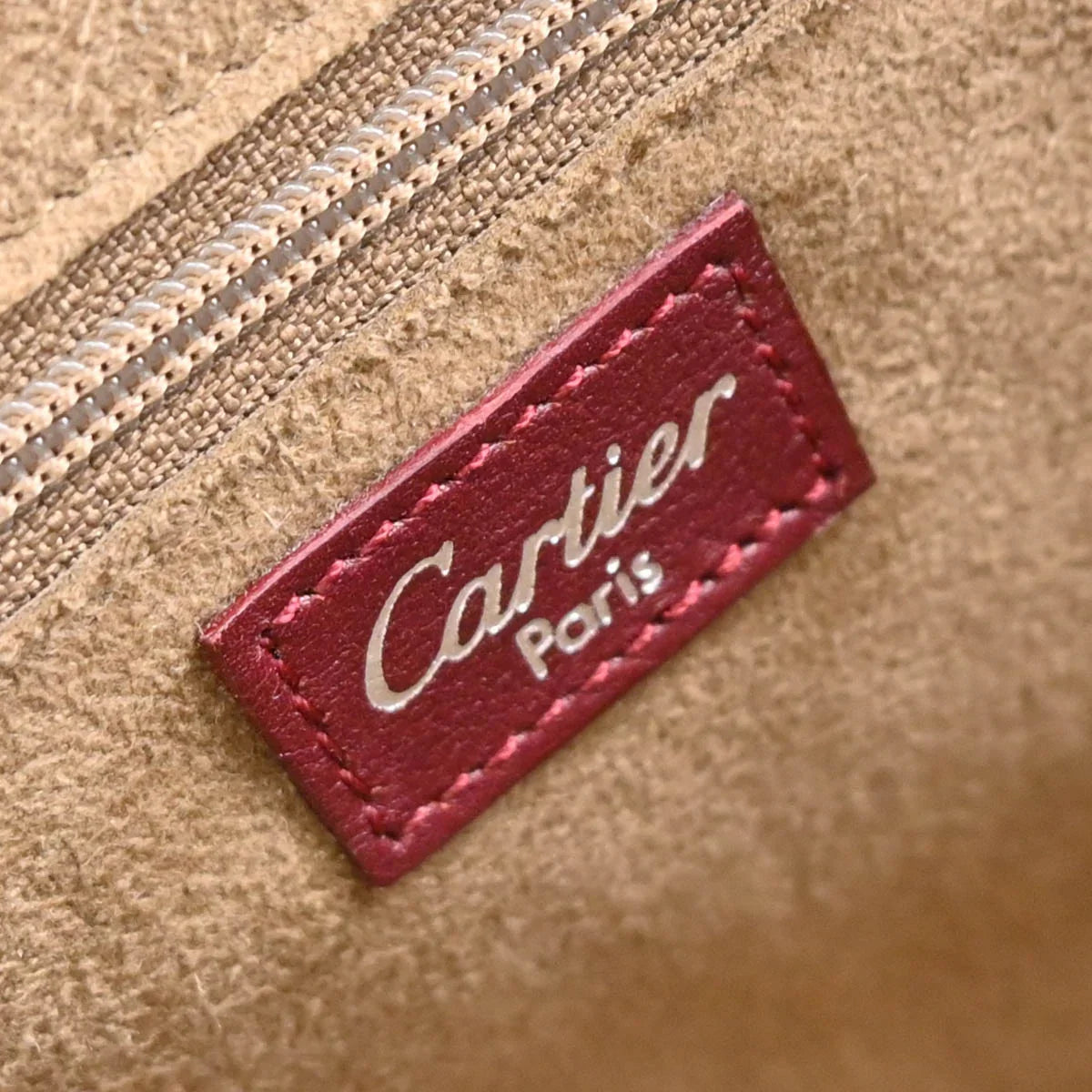 Cartier Bordeaux Patent Leather Happy Birthday Handbag