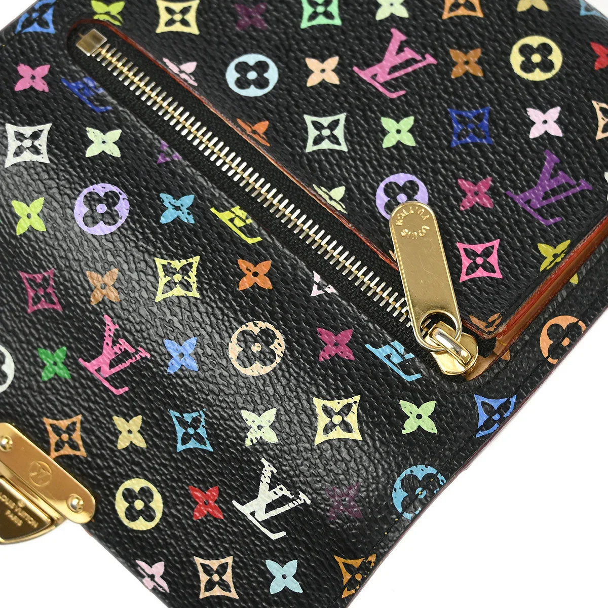 Louis Vuitton 2005 Black Multicolor Portefeuille Koala Wallet M58015