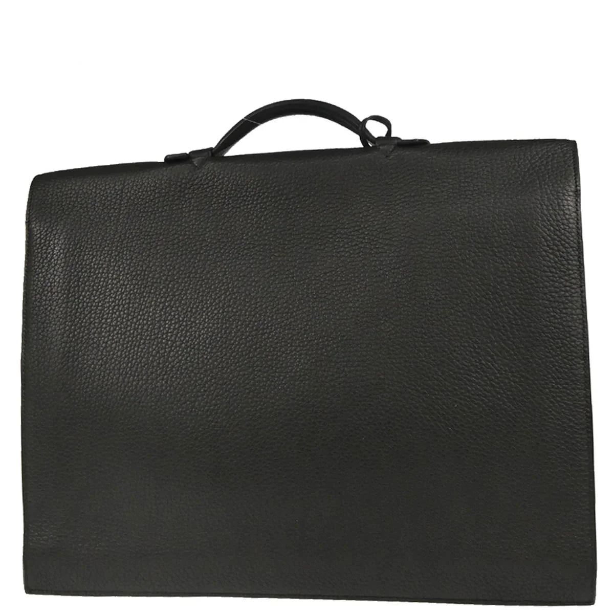 Hermes 2005 Black Fjord Sac a Depeches 41 Business Handbag