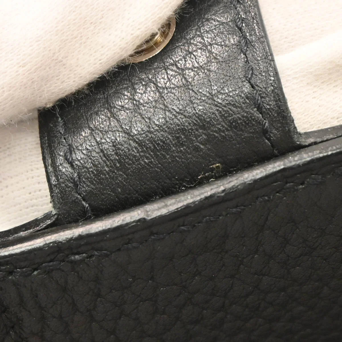 Hermes 2005 Black Fjord Sac a Depeches 41 Business Handbag
