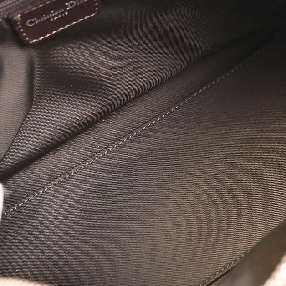 Christian Dior Brown PVC Trotter Romantic Handbag