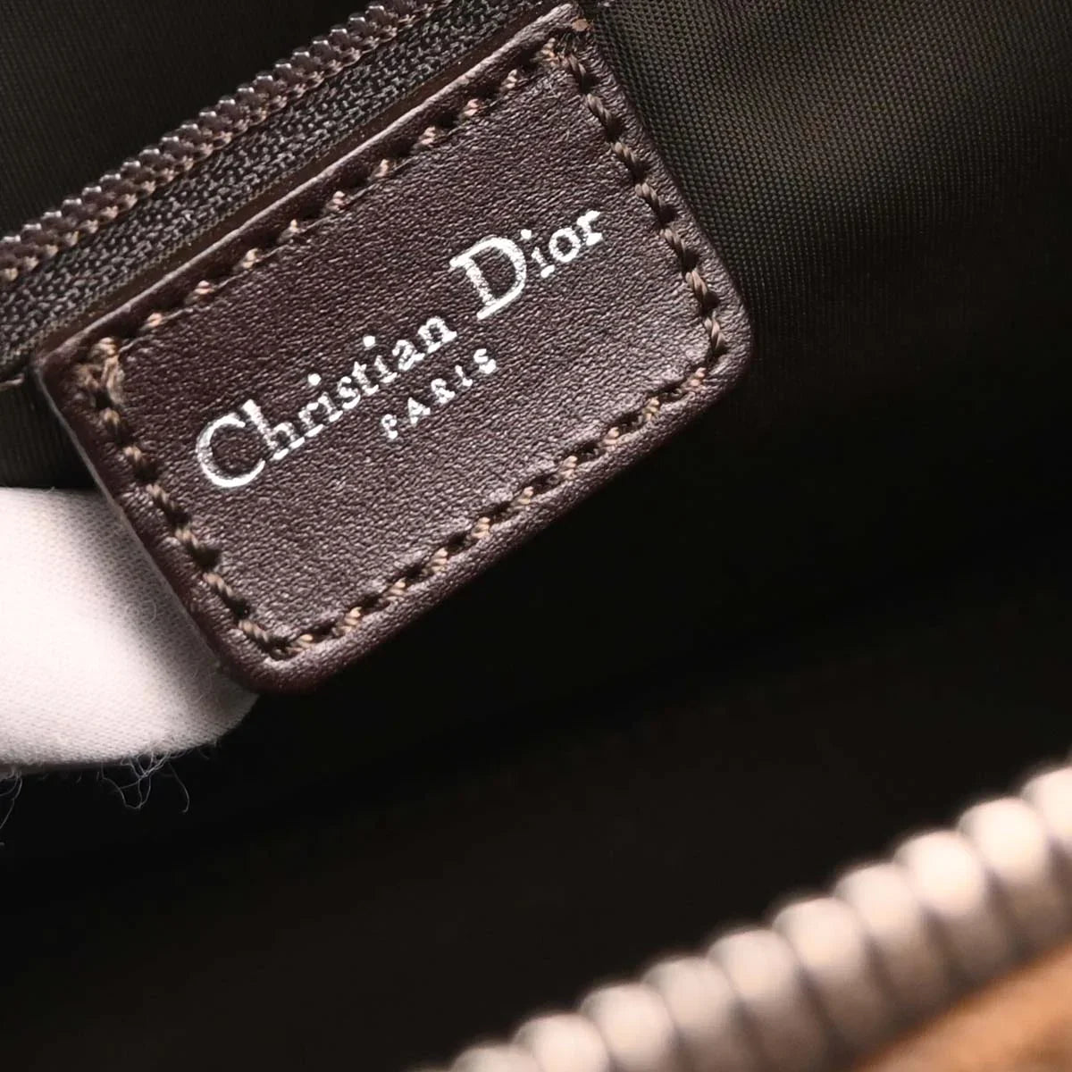 Christian Dior Brown PVC Trotter Romantic Handbag