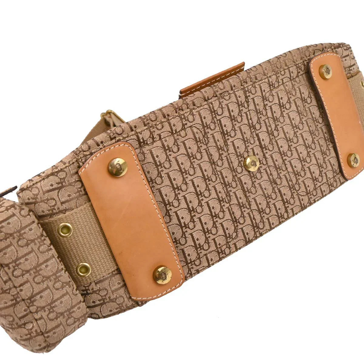 Christian Dior 2002 Brown Trotter Street Chic Columbus Shoulder Bag