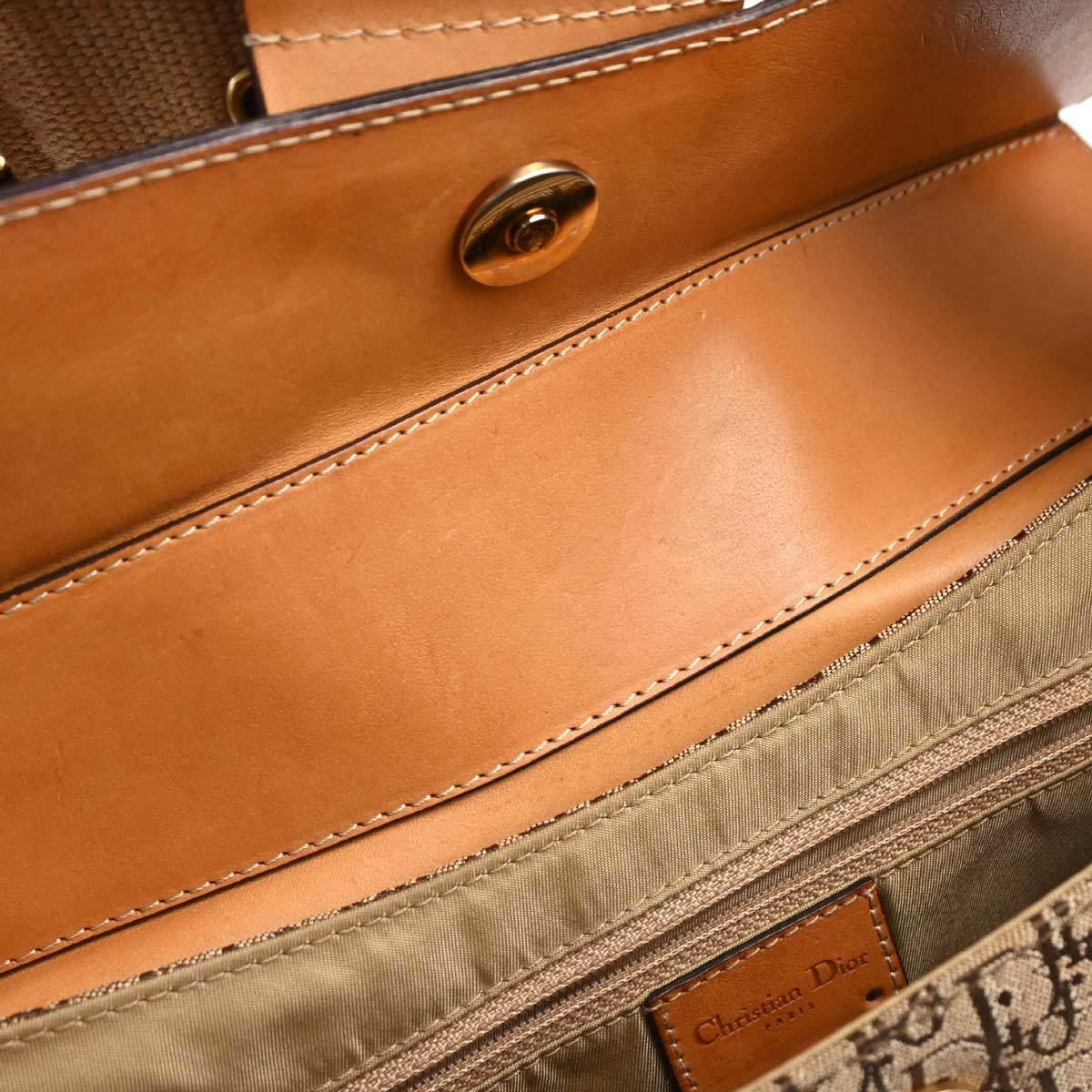 Christian Dior 2002 Brown Trotter Street Chic Columbus Shoulder Bag